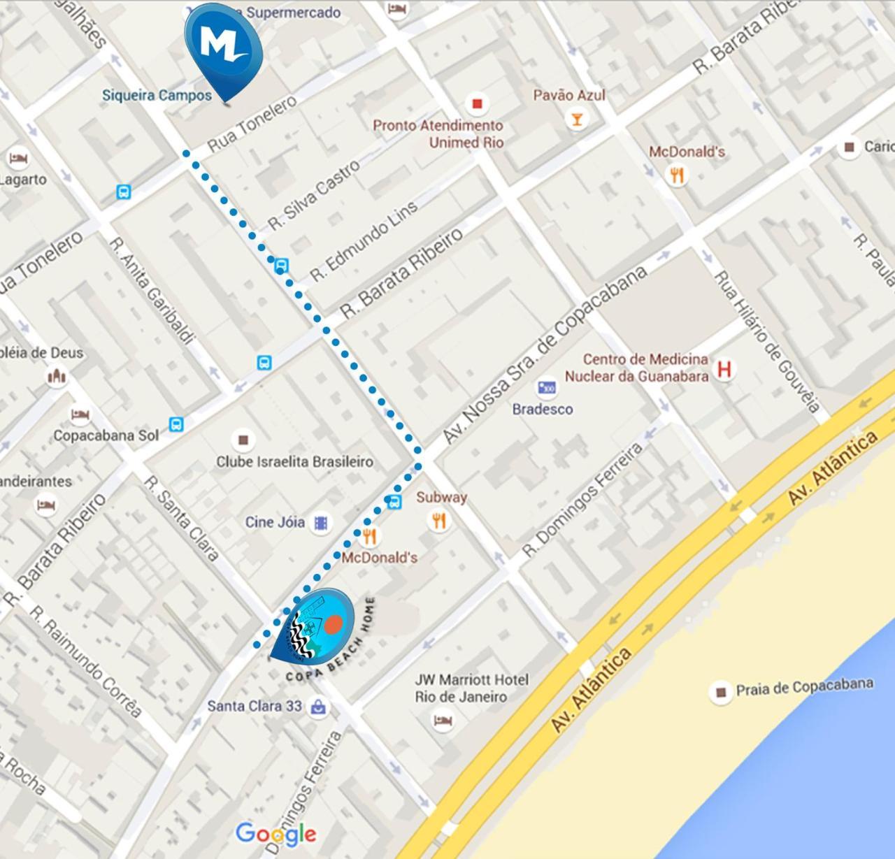 Copa Beach Home - Copacabana Posto 4 Quadra Da Praia Rio de Janeiro Bagian luar foto